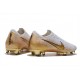 Botas de Fútbol de Hombre Nike Mercurial Vapor 12 Elite FG Blanco Oro