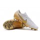 Botas de Fútbol de Hombre Nike Mercurial Vapor 12 Elite FG Blanco Oro