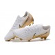Botas de Fútbol de Hombre Nike Mercurial Vapor 12 Elite FG Blanco Oro