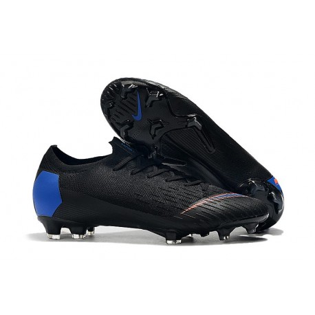 Botas de Fútbol de Hombre Nike Mercurial Vapor 12 Elite FG Negro Azul