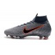 Bota de Fútbol Nike Mercurial Superfly VI 360 Elite FG Gris Negro