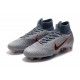 Bota de Fútbol Nike Mercurial Superfly VI 360 Elite FG Gris Negro