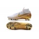 Bota de Fútbol Nike Mercurial Superfly VI 360 Elite FG Blanco Oro