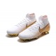 Bota de Fútbol Nike Mercurial Superfly VI 360 Elite FG Blanco Oro