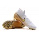Bota de Fútbol Nike Mercurial Superfly VI 360 Elite FG Blanco Oro