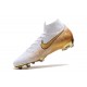 Bota de Fútbol Nike Mercurial Superfly VI 360 Elite FG Blanco Oro