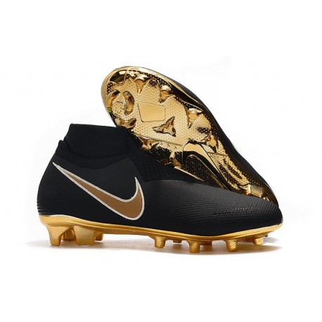 Nike Zapatillas de Fútbol Phantom VSN Elite DF FG - Negro Oro