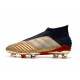 Tacón de Fútbol adidas Predator 19+ FG - Oro Plata Rojo