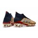 Tacón de Fútbol adidas Predator 19+ FG - Oro Plata Rojo