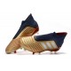Tacón de Fútbol adidas Predator 19+ FG - Oro Plata Rojo