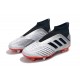 Tacón de Fútbol adidas Predator 19+ FG - Plata Negro Rojo