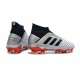 Tacón de Fútbol adidas Predator 19+ FG - Plata Negro Rojo