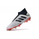 Tacón de Fútbol adidas Predator 19+ FG - Plata Negro Rojo