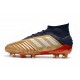Botas de Fútbol adidas Predator 19.1 FG Hombre - Oro Plata Rojo