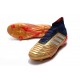 Botas de Fútbol adidas Predator 19.1 FG Hombre - Oro Plata Rojo