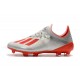 Adidas Botas de Futbol X 19.1 FG Plata Rojo