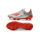 Adidas Botas de Futbol X 19.1 FG Plata Rojo