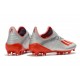 Adidas Botas de Futbol X 19.1 FG Plata Rojo