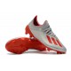 Adidas Botas de Futbol X 19.1 FG Plata Rojo