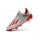 Adidas Botas de Futbol X 19.1 FG Plata Rojo