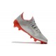 Adidas Botas de Futbol X 19.1 FG Plata Rojo