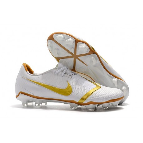 Botas de Fútbol Nike Phantom Venom Elite FG Blanco Oro