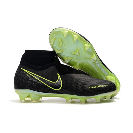 Nike Zapatillas de Fútbol Phantom VSN Elite DF FG - Amarillo Fluorescente Negro