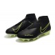 Nike Zapatillas de Fútbol Phantom VSN Elite DF FG - Amarillo Fluorescente Negro