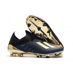 Zapatillas de Tacos Adidas X 19+ FG Negro Oro Azul
