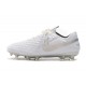 Tacos de Futbol Nike Tiempo Legend 8 Elite FG Blanco Platino Gris Lobo