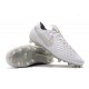 Tacos de Futbol Nike Tiempo Legend 8 Elite FG Blanco Platino Gris Lobo