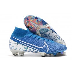 Zapatillas Nike Mercurial Superfly 7 Elite FG Azul Blanco Obsidiana
