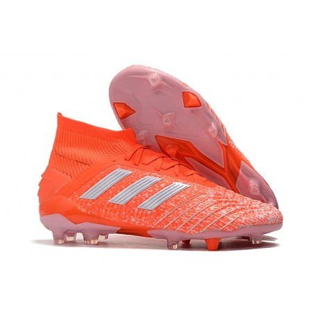 Botas de Fútbol adidas Predator 19.1 FG Hombre - Naranja Blanco