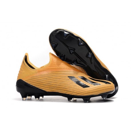 Zapatillas de Tacos Adidas X 19+ FG Naranja Negro