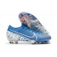 Zapatos de Fútbol Nike Mercurial Vapor XIII Elite FG - Azul Blanco