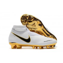 Botas de Fútbol Nike Phantom Vision Elite DF FG Bianco Oro