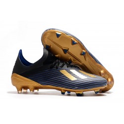 Adidas Botas de Futbol X 19.1 FG Negro Azul Oro