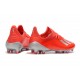 Adidas Botas de Futbol X 19.1 FG Rojo Plata