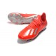Adidas Botas de Futbol X 19.1 FG Rojo Plata