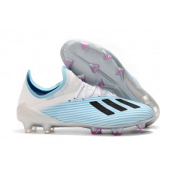 Adidas Botas de Futbol X 19.1 FG Blanco Azul Negro