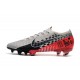 Zapatos Neymar Nike Mercurial Vapor XIII Elite FG - NJR Platino Negro Rojo
