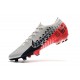 Zapatos Neymar Nike Mercurial Vapor XIII Elite FG - NJR Platino Negro Rojo