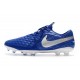 Tacos de Futbol Nike Tiempo Legend 8 Elite FG Azul Blanco