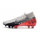 Neymar Nike Mercurial Superfly 7 Elite FG Cromado Negro Rojo Platino