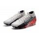 Neymar Nike Mercurial Superfly 7 Elite FG Cromado Negro Rojo Platino