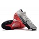 Neymar Nike Mercurial Superfly 7 Elite FG Cromado Negro Rojo Platino