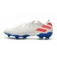 Nuevas Botas adidas Nemeziz Messi 19.1 FG Blanco Rojo Azul