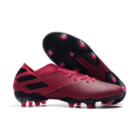 Nuevas Botas adidas Nemeziz Messi 19.1 FG Rosa Negro
