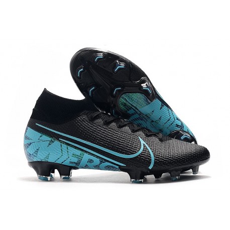 Zapatillas Nike Mercurial Superfly 7 Elite FG Negro Azul