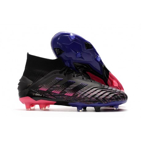 adidas Bota de Fútbol Predator 19+ FG - Negro Rosa Azul